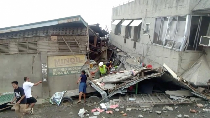 Động đất mạnh ở Philippines